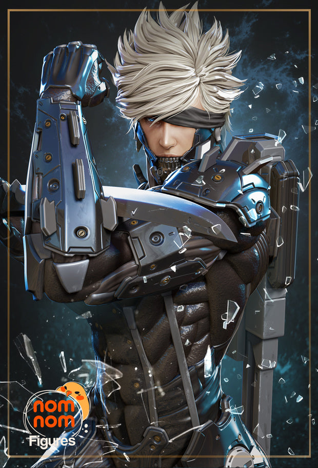 figurine raiden, figurine metal gear solid rising, metal gear solid 2, solid snake, naked snake