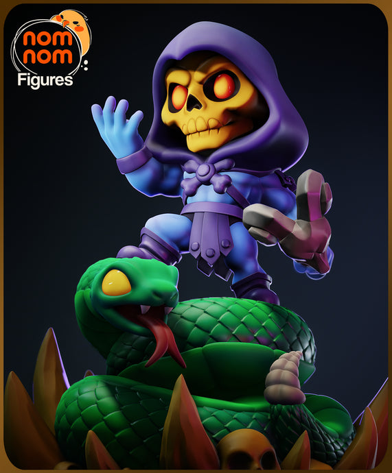 chibi skeletor, figurine skeletor, figurine a peindre, he-man