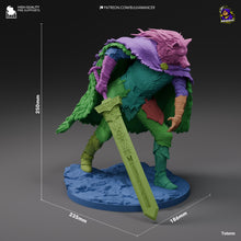 Load image into Gallery viewer, figurine blaidd, figurine chevalier loup, figurine dark souls
