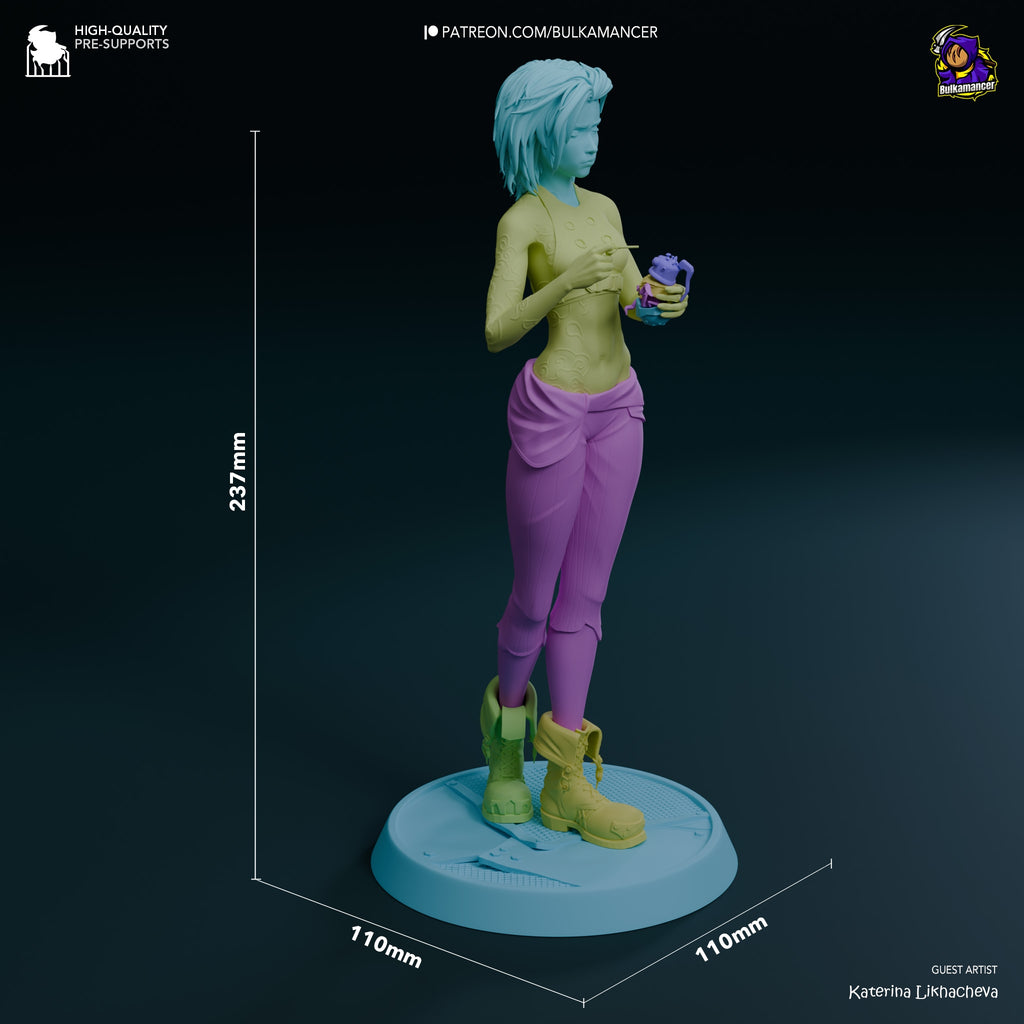 figurine Jinx, figurine arcane, figurine league of legends, figurine lol, figurine Vi, figurine a peindre