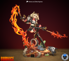 Load image into Gallery viewer, Burnice figurine zenless zone zero, figurine a peindre, figurine burnice zzz
