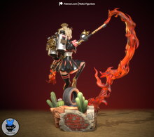 Load image into Gallery viewer, Burnice figurine zenless zone zero, figurine a peindre, figurine burnice zzz
