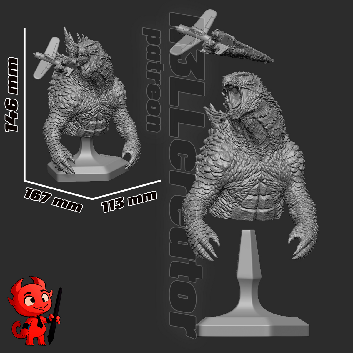 Figurine à peindre - Godzilla