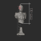 Figurine Baldur's Gate, figurine Ombrecoeur, Shadowheart figurine, figurine Baldur's Gate, figurine à peindre