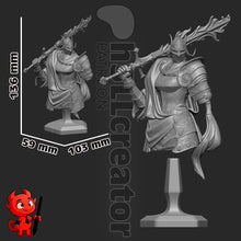 Load image into Gallery viewer, Figurine à peindre - Chevaleresse mage
