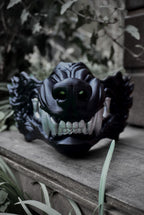 Masque oni, masque démon japonais, décoration japonaise, folklore japonais, japon traditionnel, Yokaï, Hannya, Daëlys Art, mempo, samouraï
