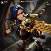 Load image into Gallery viewer, figurine caitlyn, figurine arcane, figurine a peindre, figurine en resine, jinx, vi
