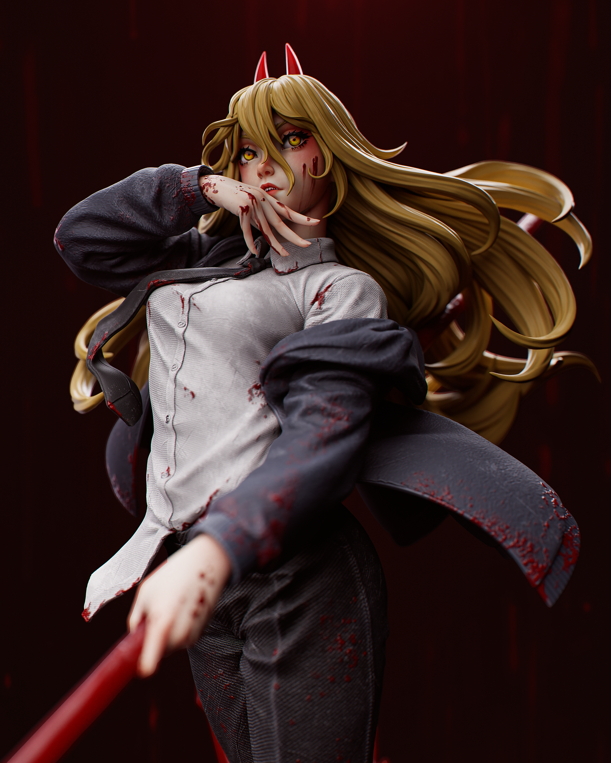 figurine power, figurine a peindre, demon