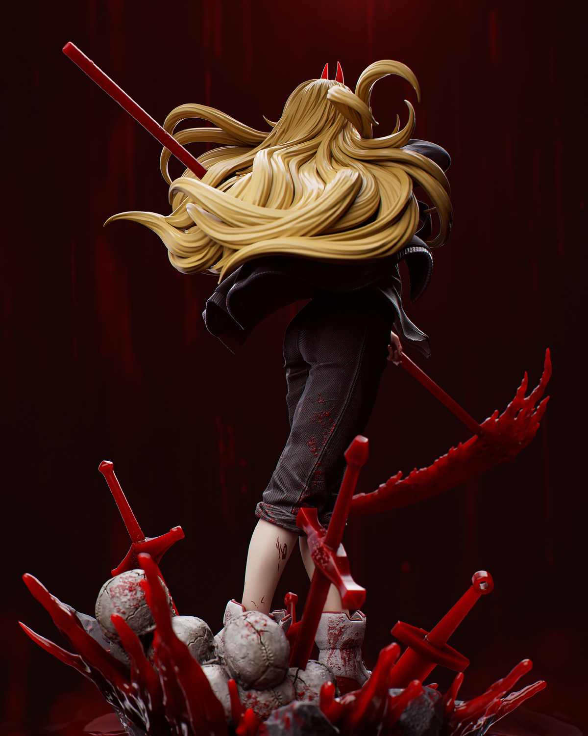 figurine power, figurine a peindre, demon