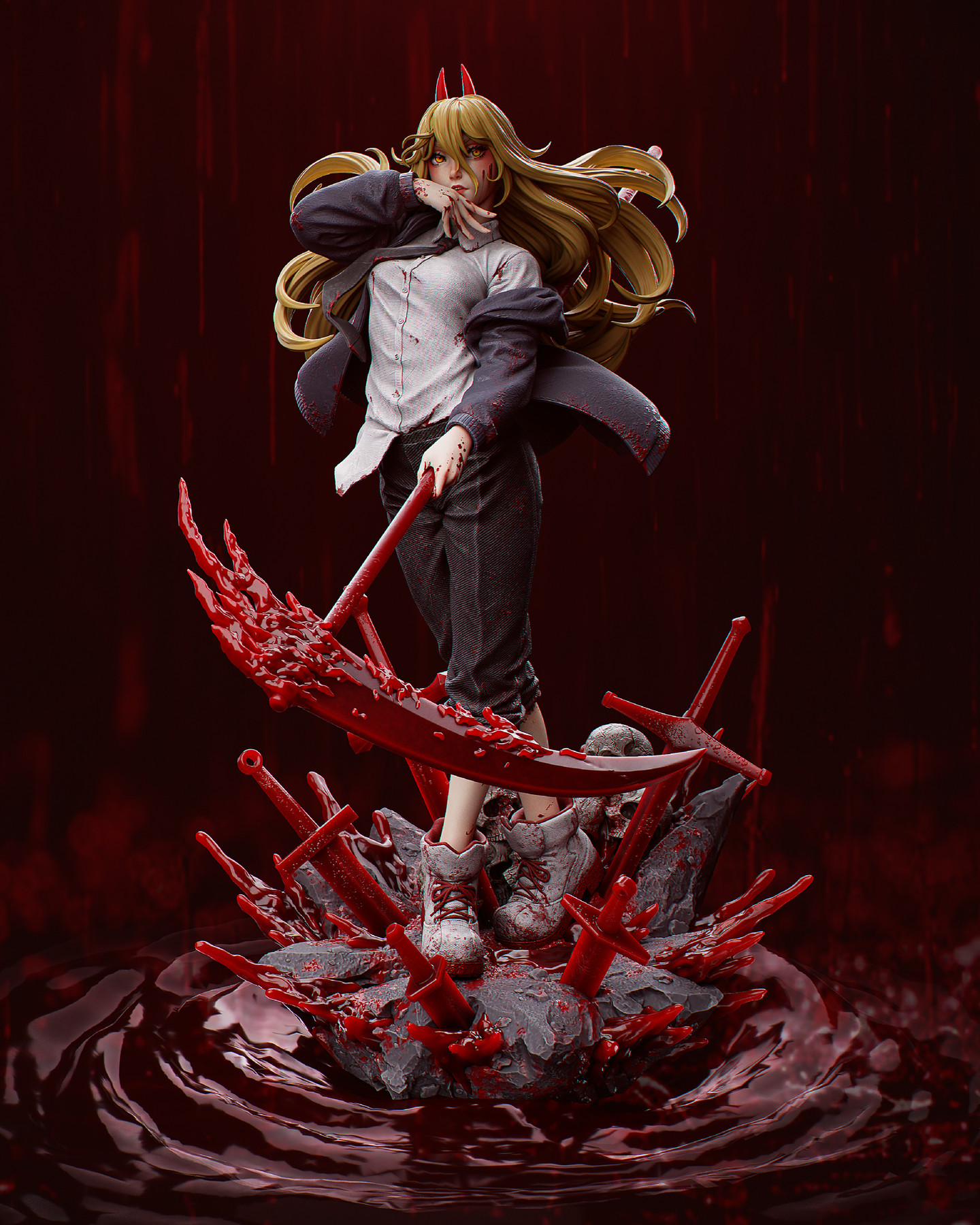 figurine power, figurine a peindre, demon