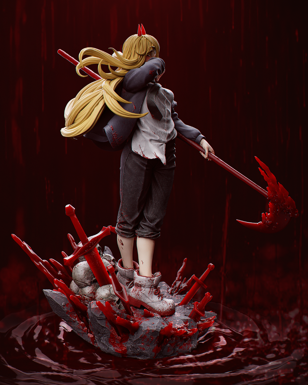 figurine power, figurine a peindre, demon