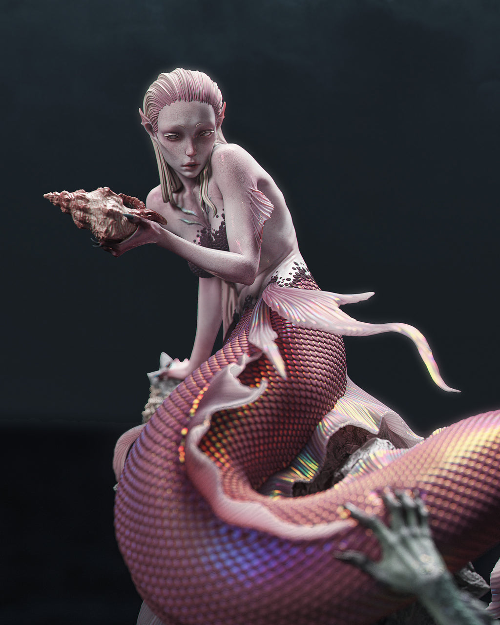 figurine sirene, figurine a peindre, figurine légendes