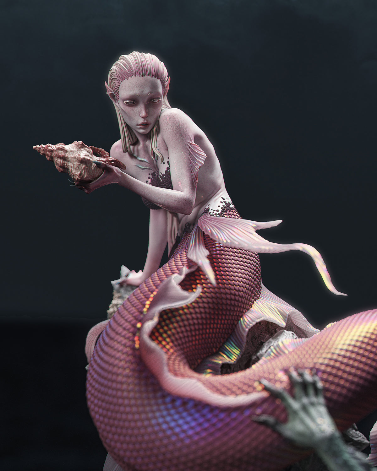 figurine sirene, figurine a peindre, figurine légendes