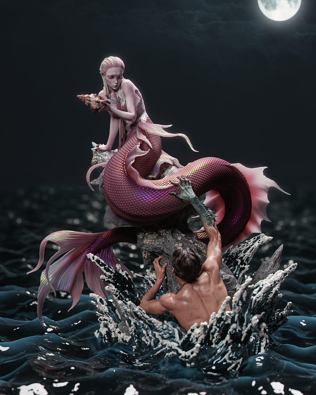 Figurine à peindre - Sirène