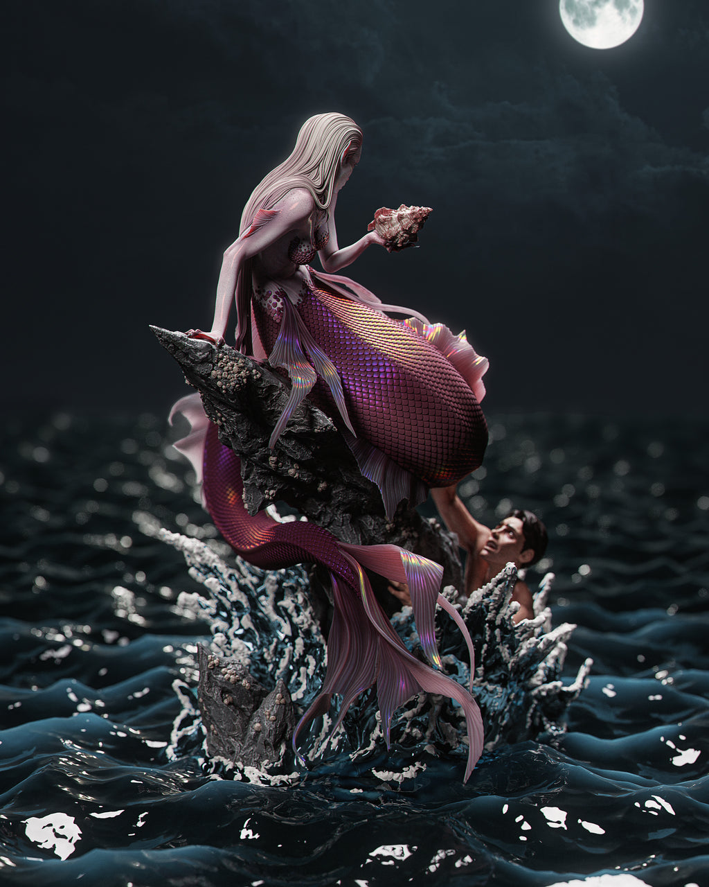 Figurine à peindre - Sirène