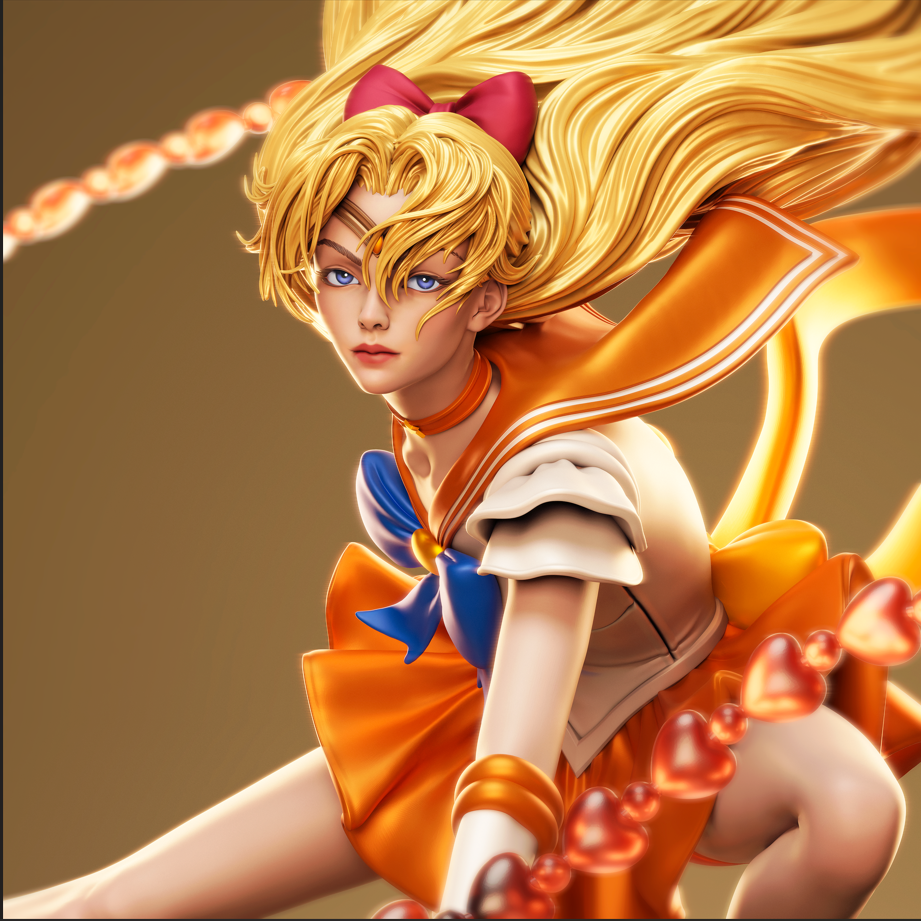 figurine sailor venus, figurine a peindre, manga 