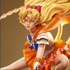 figurine sailor venus, figurine a peindre, manga 