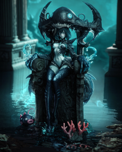Load image into Gallery viewer, figurine a peindre, figurine de collection, figurine reine des abysses, figurine dark fantasy
