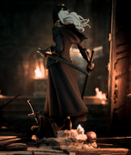 figurine yuria de londor dark souls 3, figurine a peindre, figurine dark souls