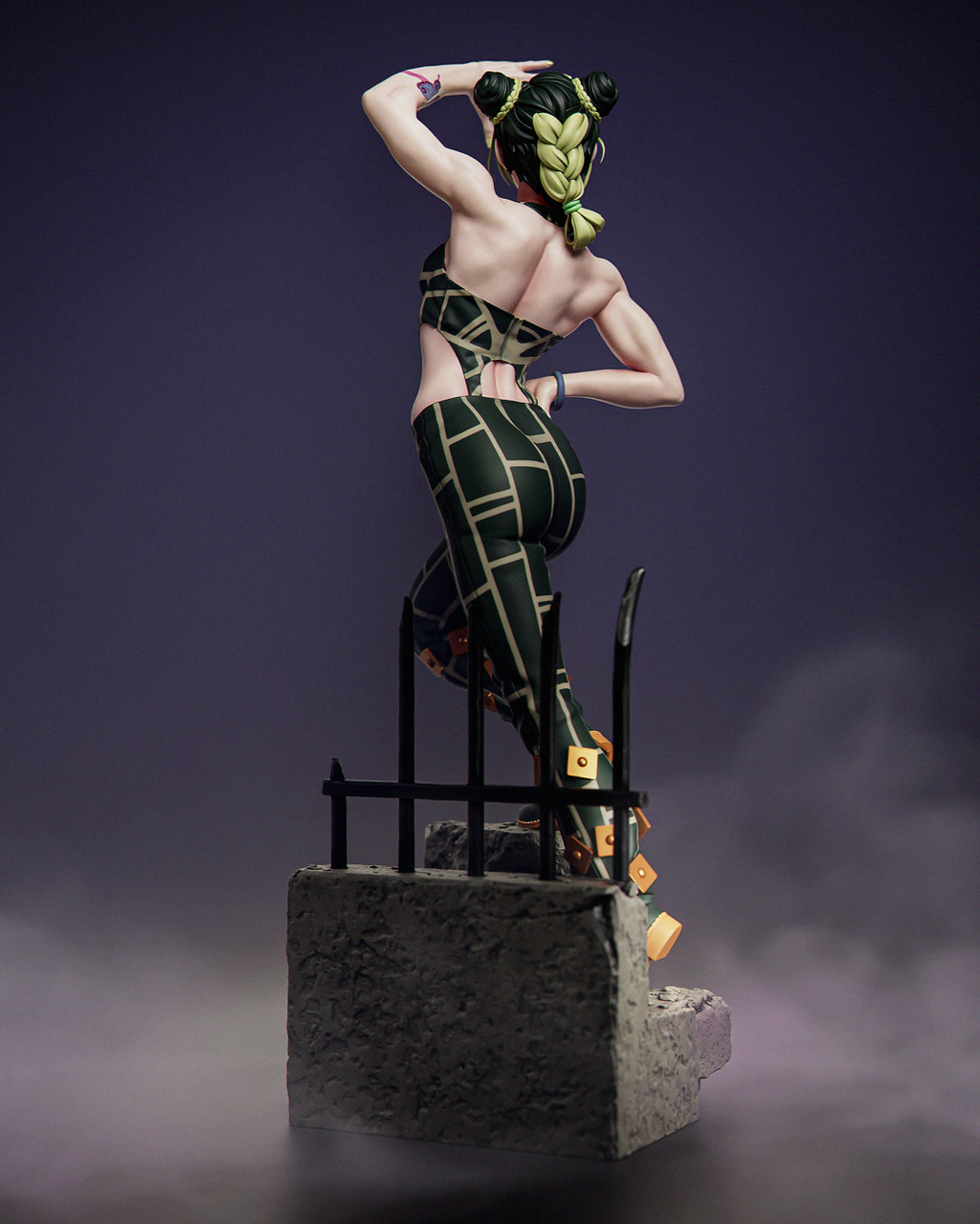 figurine jolyne, figurine jojo's bizarre adventure, jolyne kujo, figurine a peindre