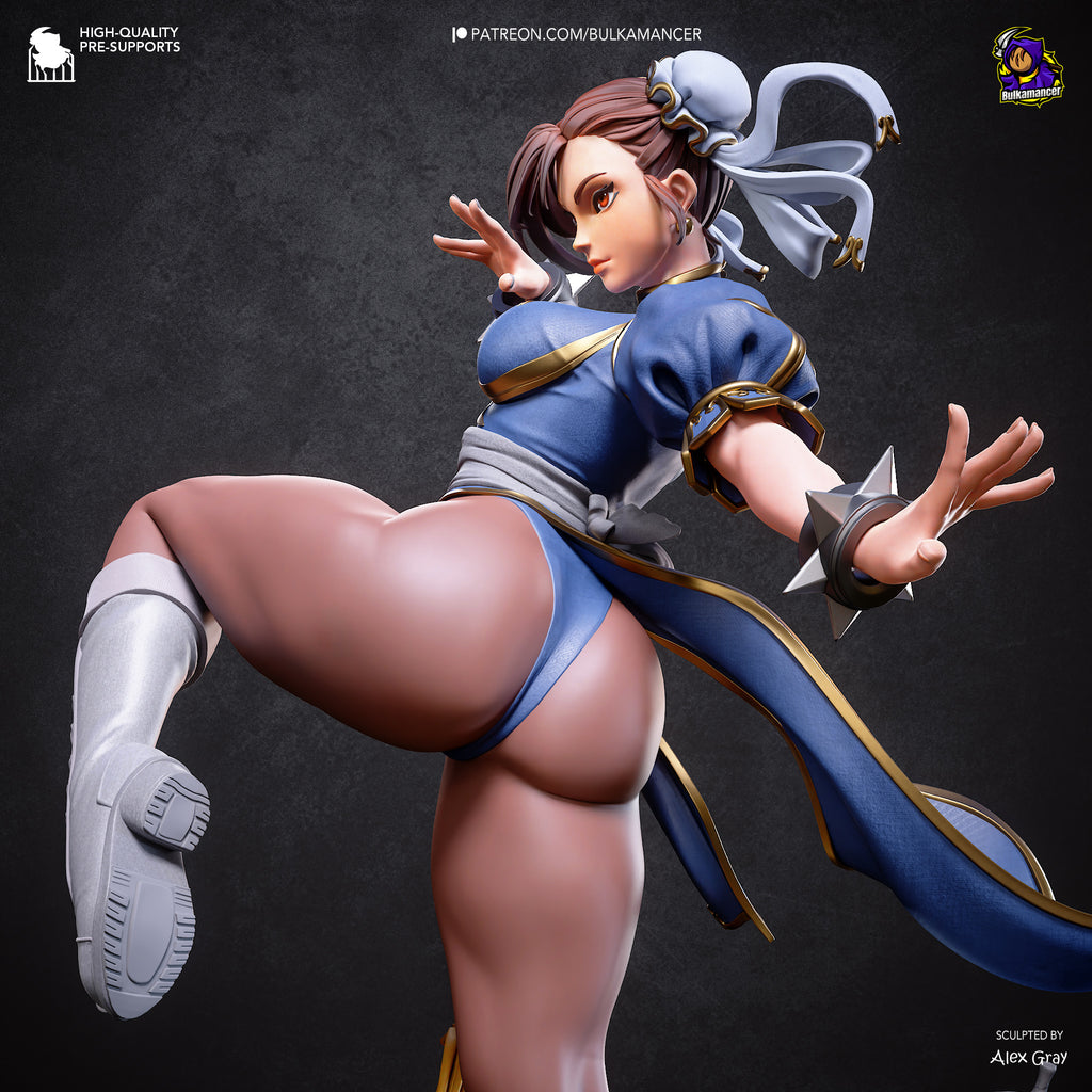 figurine a peindre, figurine street fighter, figurine chun li