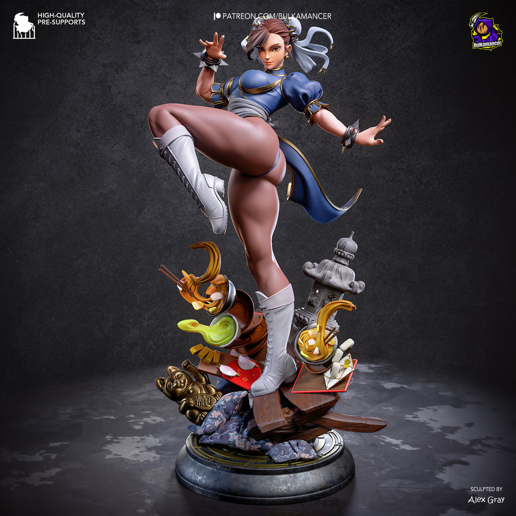 figurine a peindre, figurine street fighter, figurine chun li