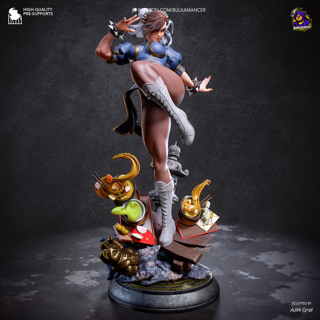 figurine a peindre, figurine street fighter, figurine chun li