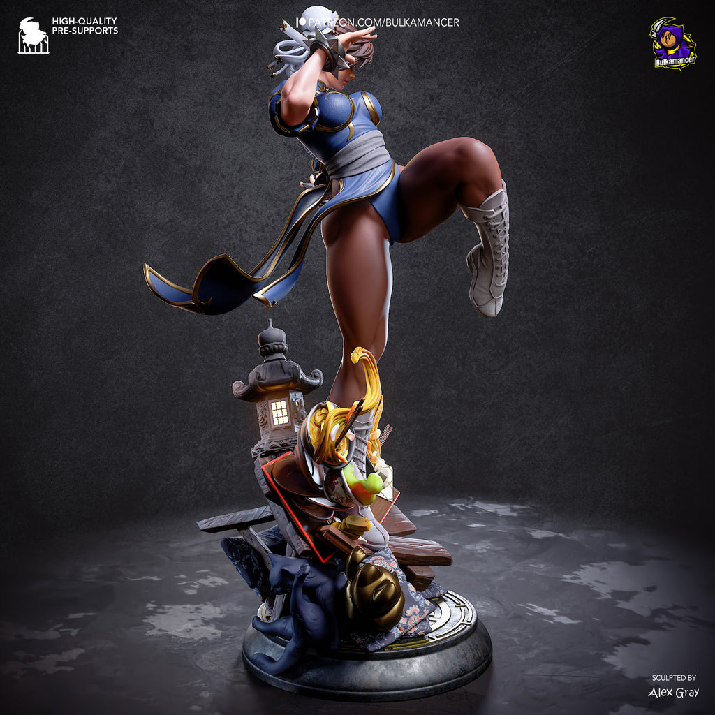 figurine a peindre, figurine street fighter, figurine chun li