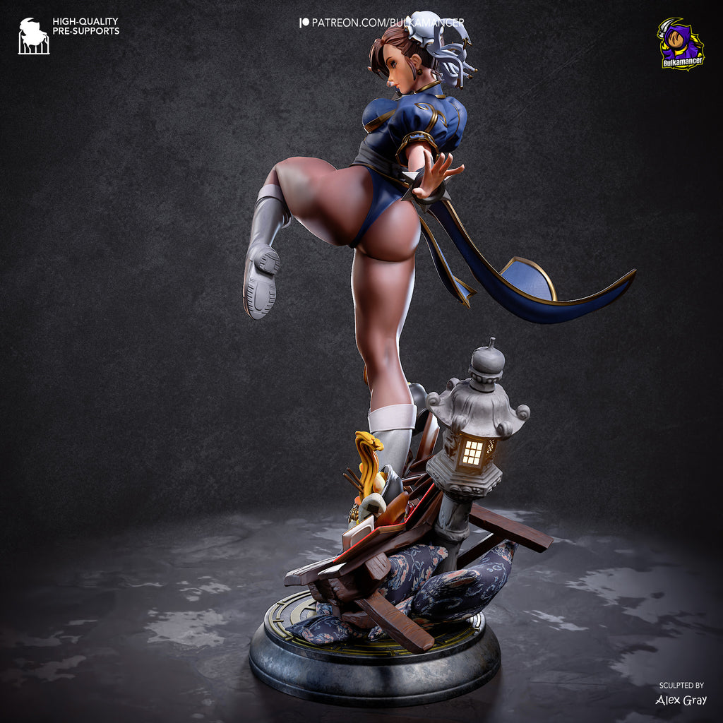 figurine a peindre, figurine street fighter, figurine chun li