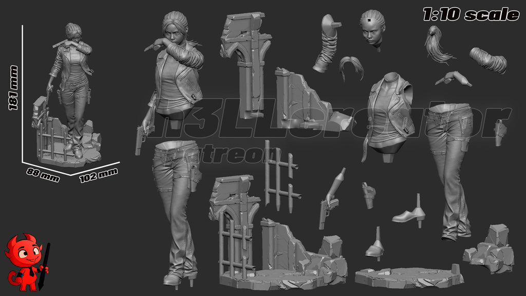 Figurine à peindre - Claire - RE2