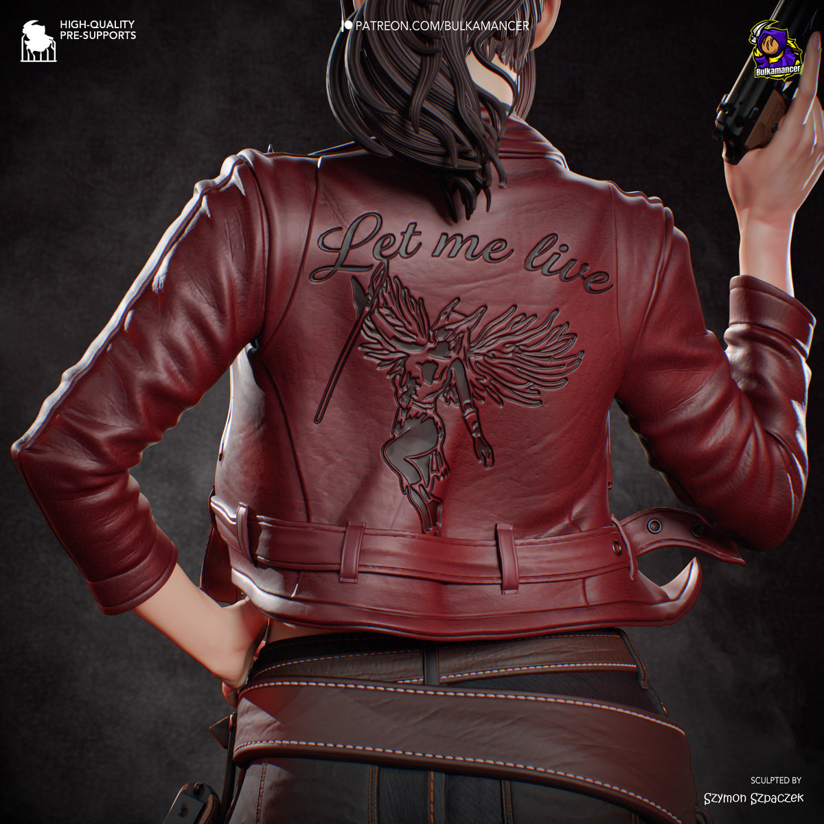 figurine claire redfield, figurine resident evil 2, figurine leon s kennedy, figurine a peindre