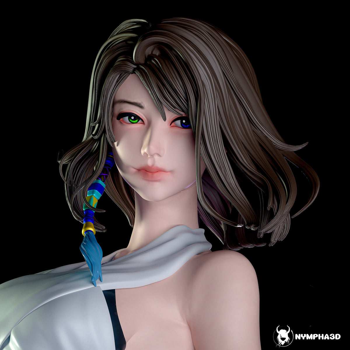 figurine a peindre, yuna, final fantasy x