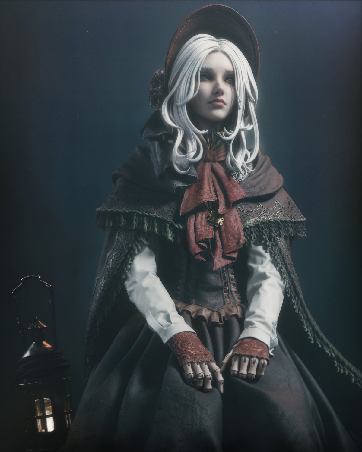 figurine poupée bloodborne, figurine bloodborne, the doll figurine bloodborne, figurine lady maria, figurine a peindre, dark souls, elden ring