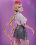 figurine cammy, street fighter, cammy street fighter, figurine a peindre