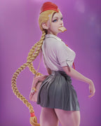 figurine cammy, street fighter, cammy street fighter, figurine a peindre