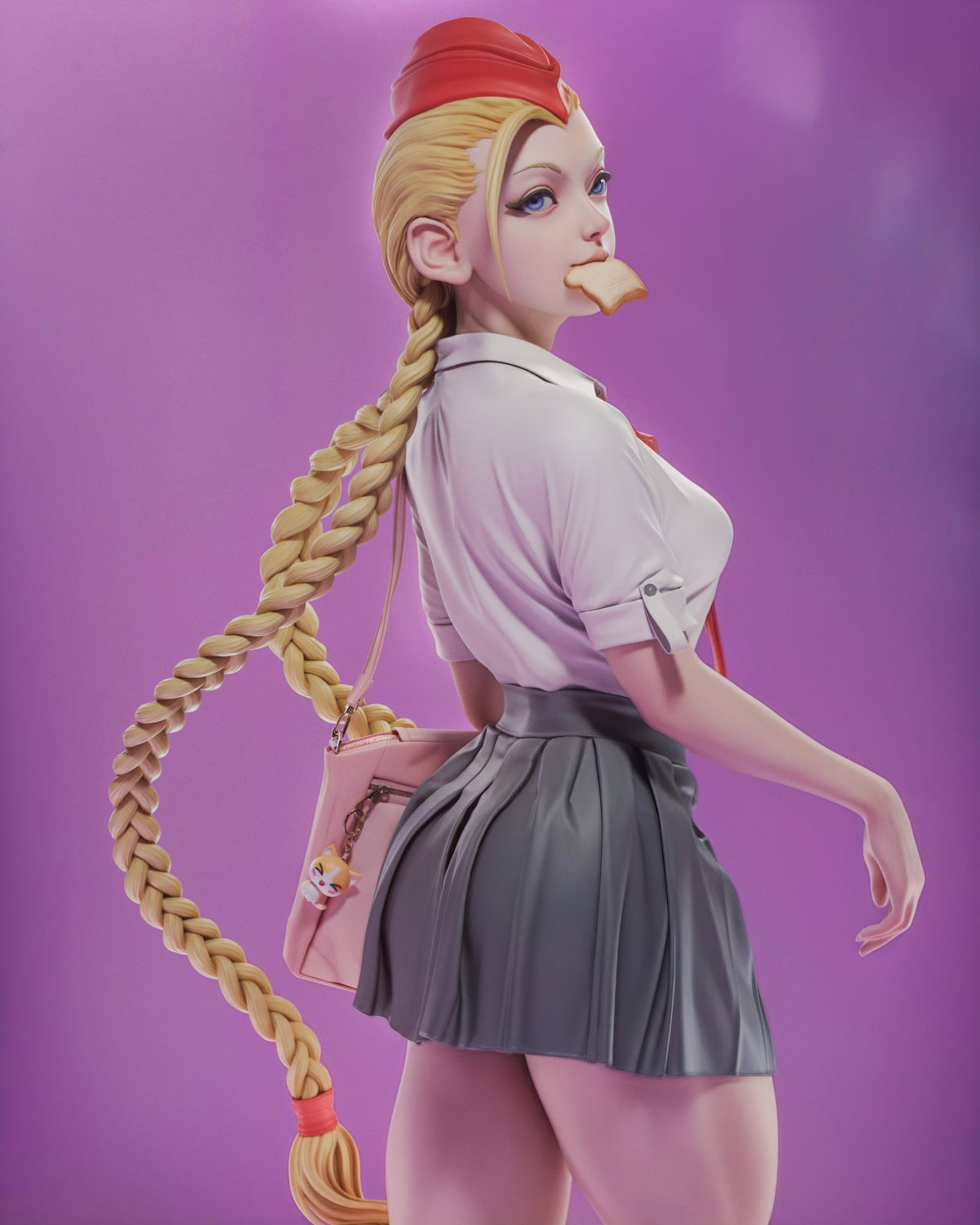 figurine cammy, street fighter, cammy street fighter, figurine a peindre