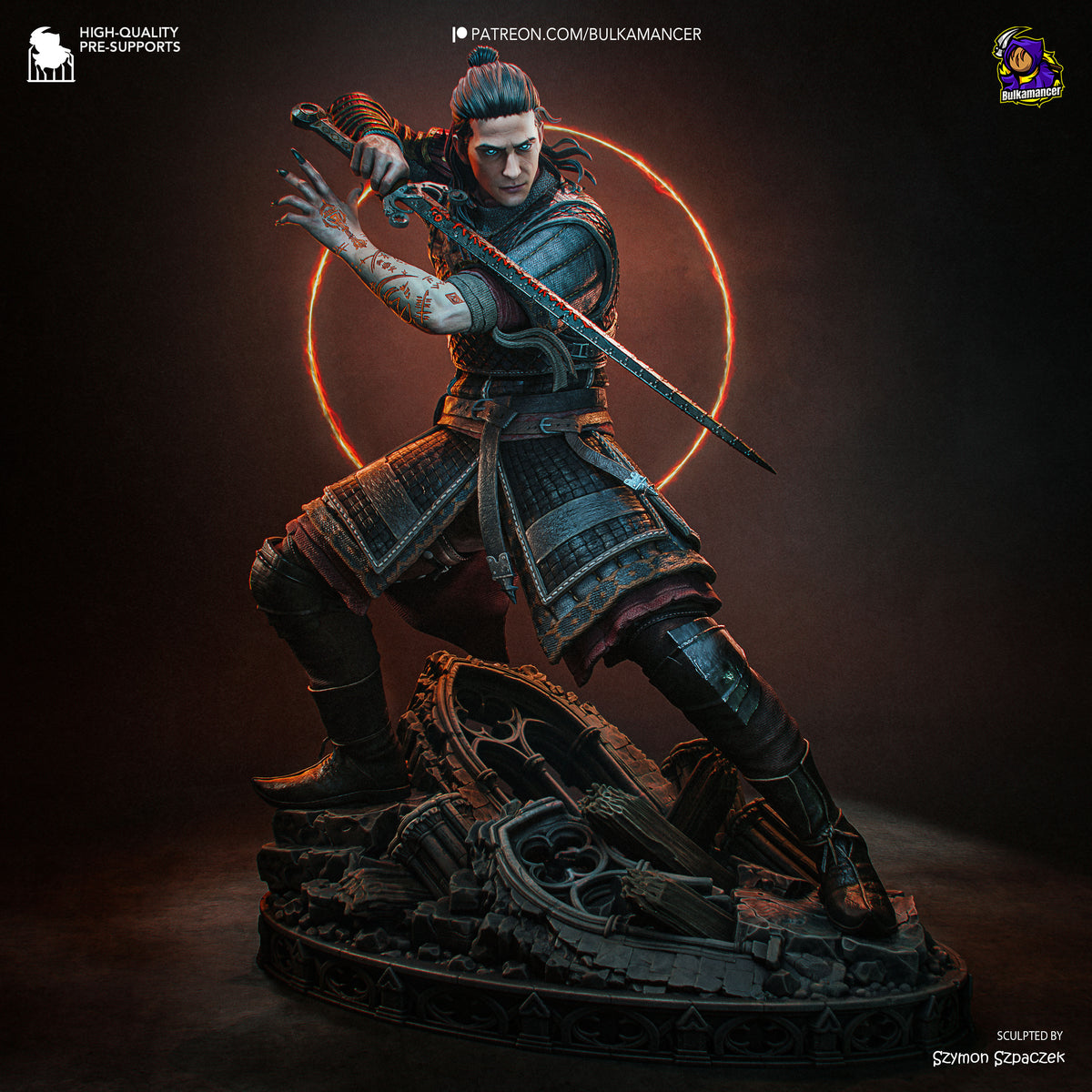 figurine coen blood of dawnwalker, figurine a peindre, figurine blood of dawnwalker, figurine vampire