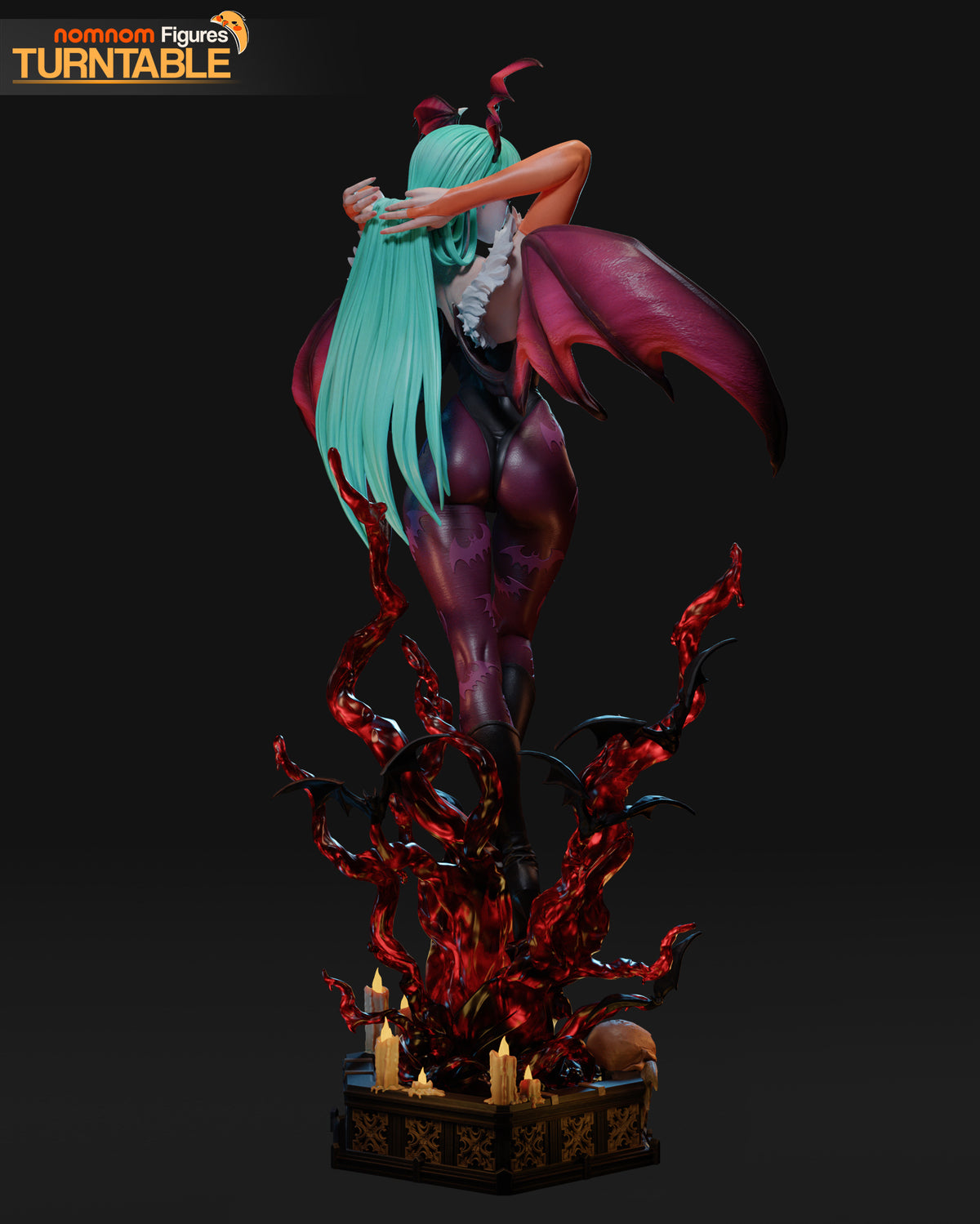 figurine morrigan Aensland Darkstalkers, figurine demone, succube, figurine a peindre