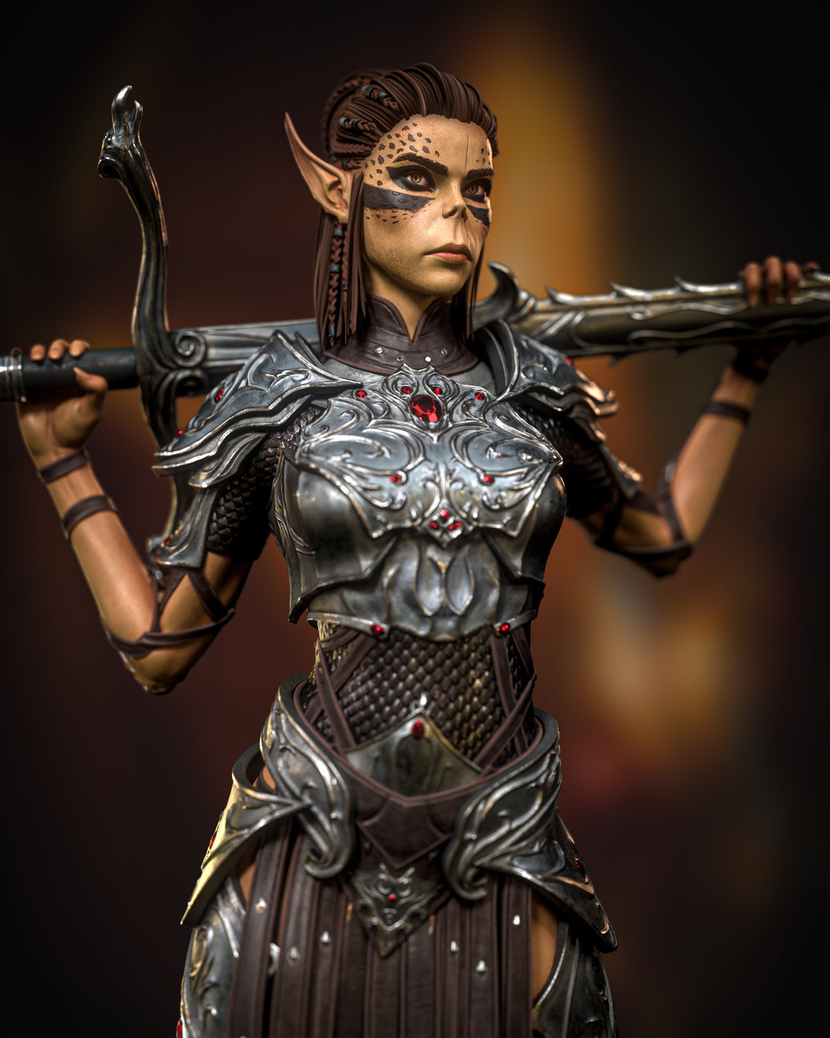 Lae'Zel, Baldur's Gate, Figurine Lae'Zel, Figurine Baldur's Gate, Figurine à peindre