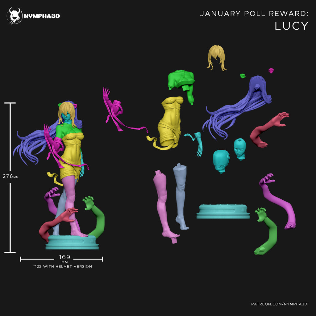 figurine a peindre, figurine elfen lied, figurine lucy