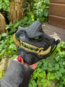 Masque mempo, masque Oni, masque mempo oni, masque samouraï, cosplay samouraï, cosplay Oni, masque démon japonais
