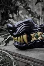 Charger l&#39;image dans la galerie, Masque oni, masque démon japonais, décoration japonaise, folklore japonais, japon traditionnel, Yokaï, Hannya, Daëlys Art, mempo, samouraï
