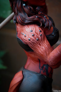 figurine karlach, figurine baldur's gate, karlach, figurine astarion, figurine ombrecoeur, shadowheart, figurine lae'zel, donjons et dragons