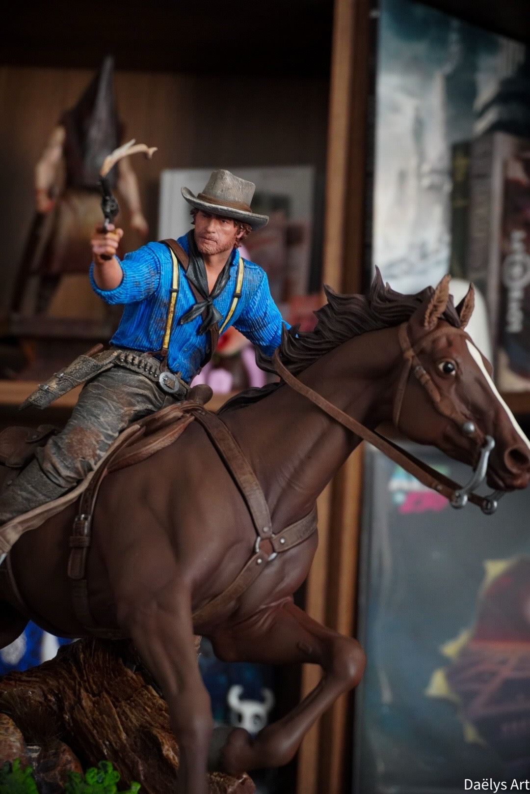 figurine Arthur Morgan, figurine red dead redemption 2, figurine a peindre, figurine de collection
