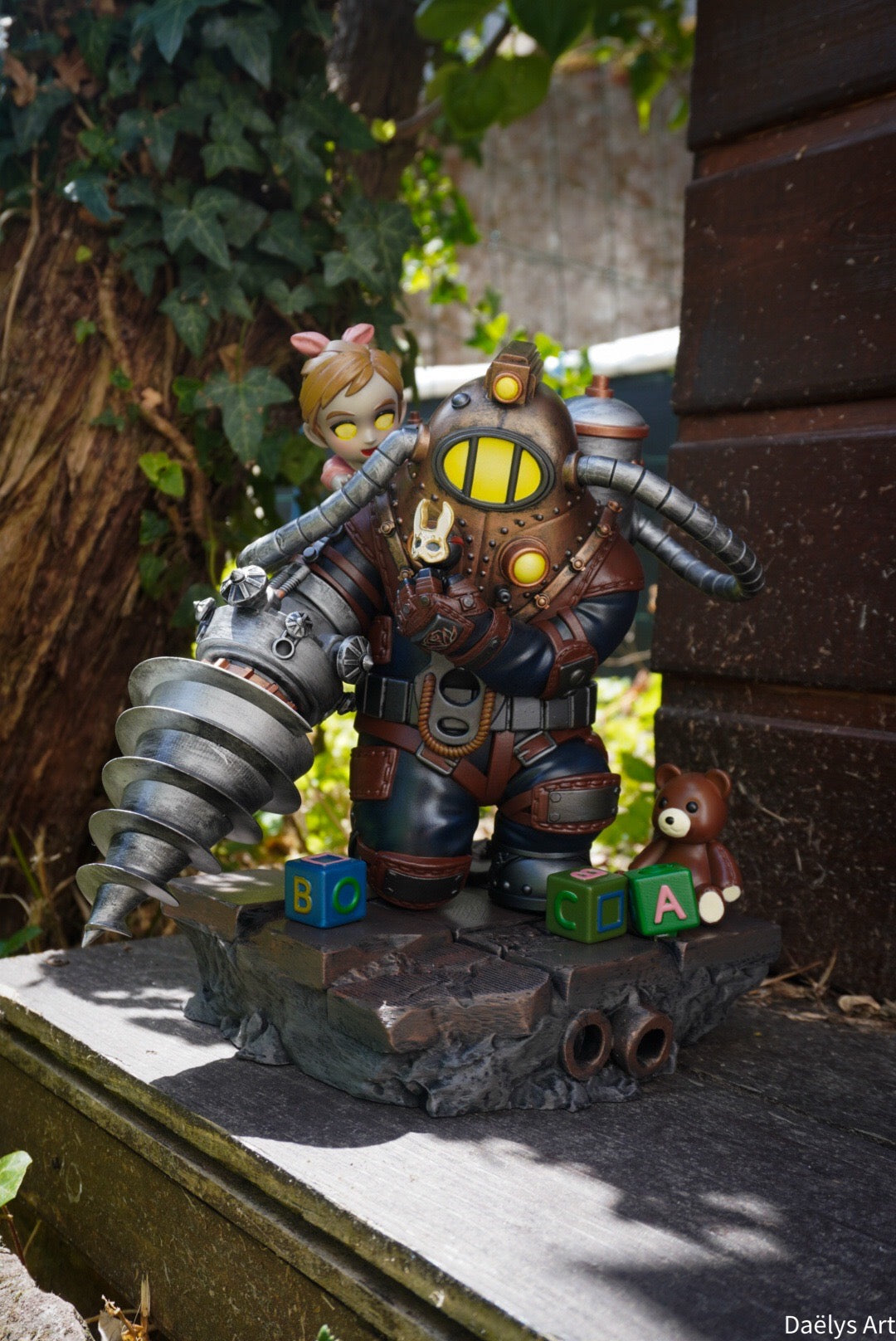 bioshock, big daddy little sister, figurine bioshock