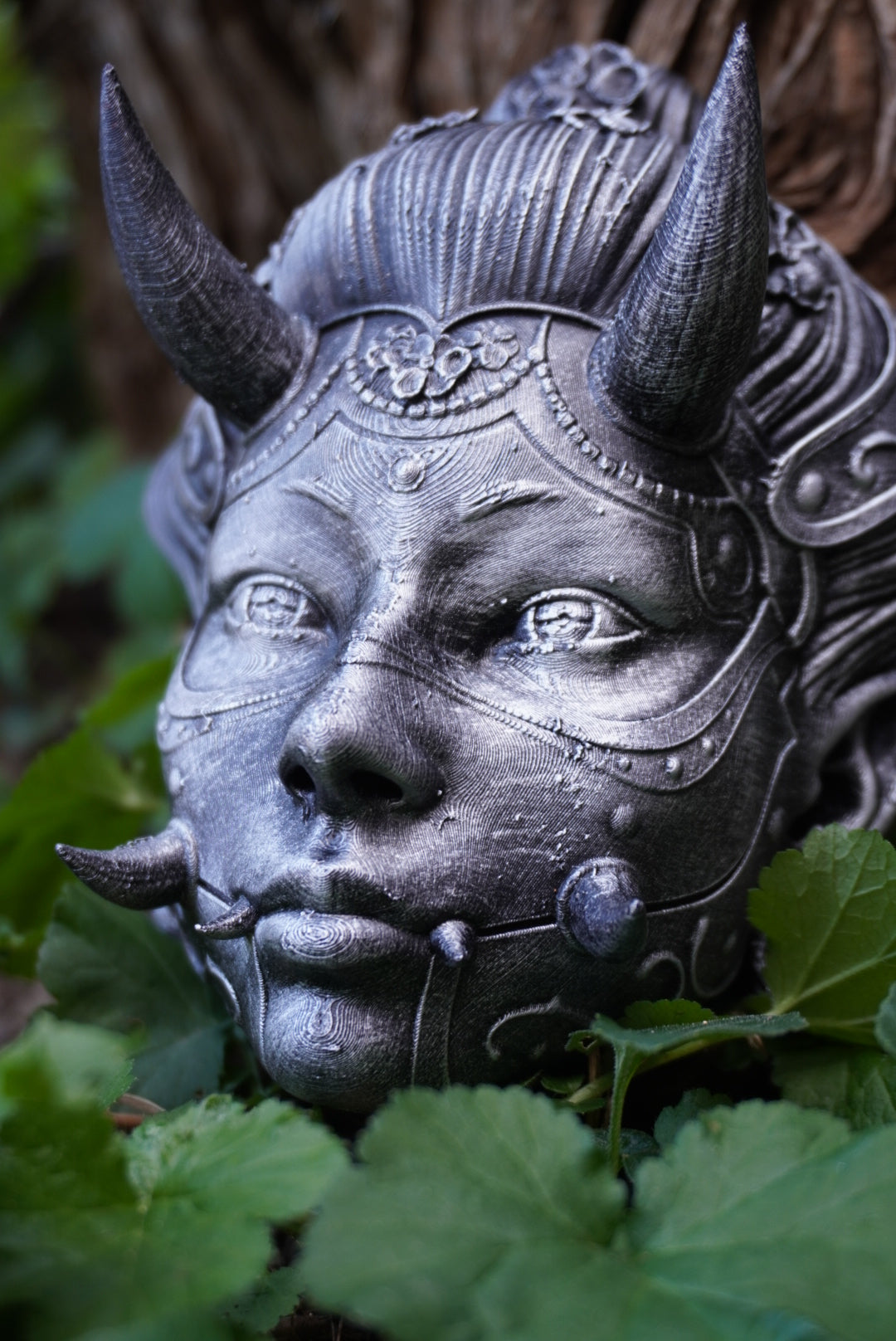 Oni, Geisha, masque japonais, cyberpunk, masque cyberpunk, masque traditionnel japonais, Daëlys Art