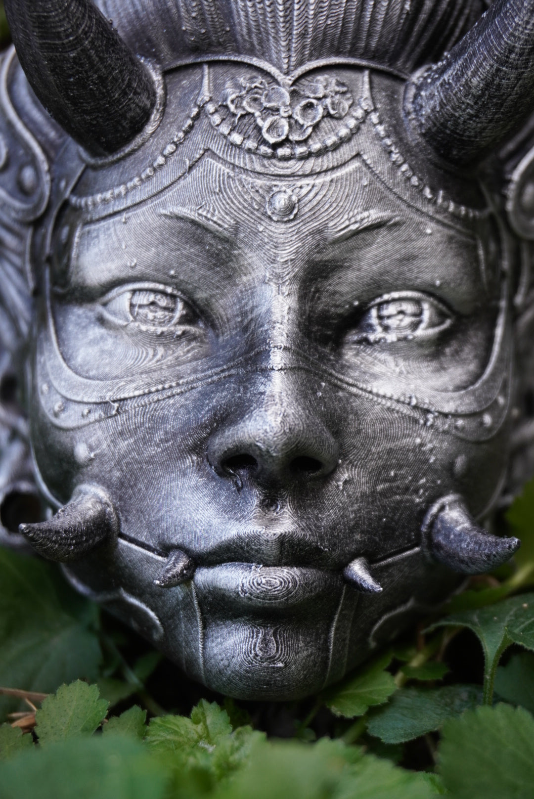 Oni, Geisha, masque japonais, cyberpunk, masque cyberpunk, masque traditionnel japonais, Daëlys Art
