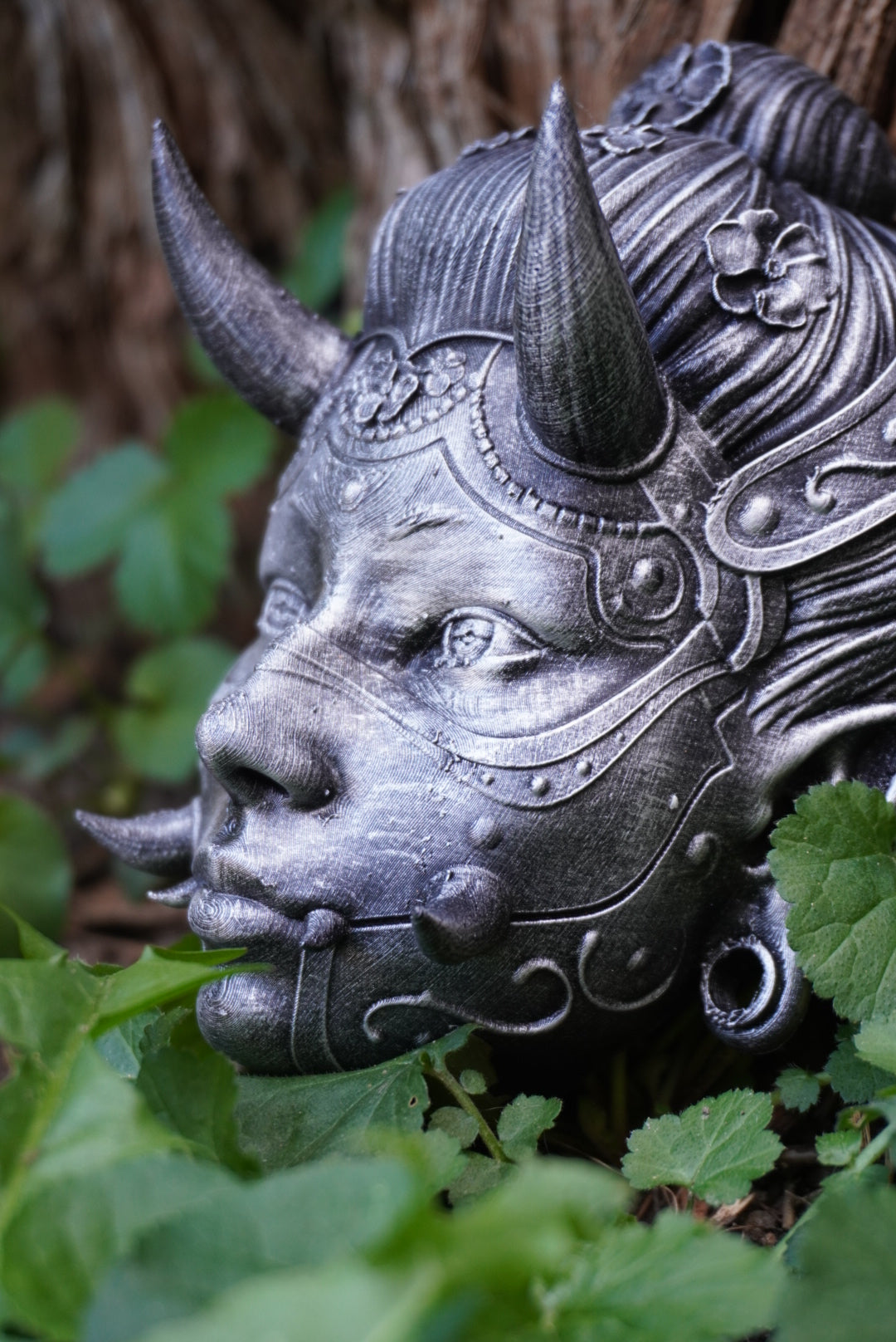 Oni, Geisha, masque japonais, cyberpunk, masque cyberpunk, masque traditionnel japonais, Daëlys Art