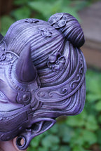 Oni, Geisha, masque japonais, cyberpunk, masque cyberpunk, masque traditionnel japonais, Daëlys Art
