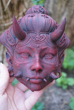 Oni, Geisha, masque japonais, cyberpunk, masque cyberpunk, masque traditionnel japonais, Daëlys Art